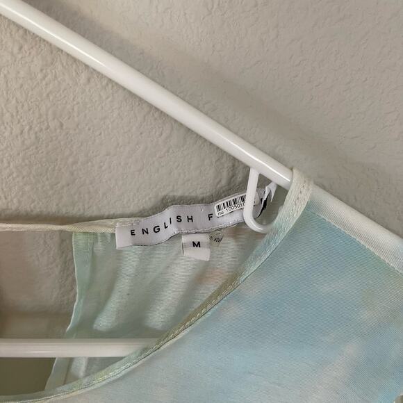 English Factory Pastel Tie Dye Tiered Ruffle Dress (M) - Picture 4 of 11